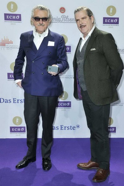 Dieter Meier; Boris Blank  -  24. ECHO Verleihung in der Messe  in Berlin  am 26.03.2015 -  Foto: SuccoMedia / Ralf Succo