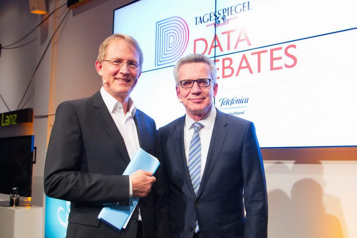 Tagesspiegel Data Debates mit Stephan-Andreas Casdorff und Thomas De Maizière